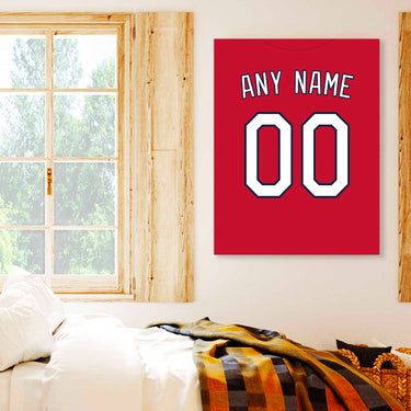 St. Louis Jersey Custom Canvas Print Wall Art for Boy Girl Men Women Baseball Personalized Canvas Art